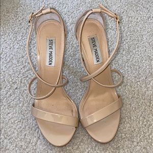 Steve Madden Nude Strappy Heels